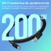 Дата кабель USB-C to USB-C 2.0m 60W PD EcoLine-CC200 black Promate (ecoline-cc200.black)