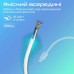 Дата кабель USB-C to USB-C 2.0m 60W PD EcoLine-CC200 white Promate (ecoline-cc200.white)