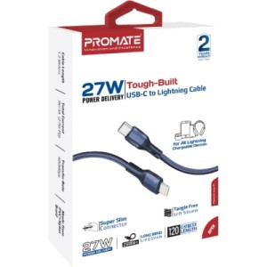 Дата кабель USB-C to Lightning 1.2m 27W PD FletchLink-CI blue Promate (fletchlink-ci.blue)