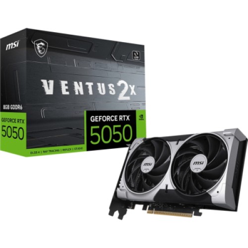 Видеокарта MSI GeForce RTX5050 8Gb VENTUS 2X OC (RTX 5050 8G VENTUS 2X OC)
