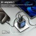 Зарядное устройство Promate powerport-45 2xUSB-C PD + USB-A QC 45W Black (powerport-45.black)