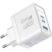 Зарядное устройство Promate powerport-45 2xUSB-C PD + USB-A QC 45W White (powerport-45.white)