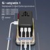 Зарядное устройство Promate tripmate-gan160 3xUSB-C PD + USB-A QC 160W GaN Black (tripmate-gan160)