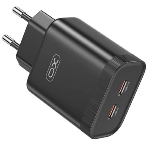 Зарядное устройство XO L105-CC 2xUSB-C PD35W Black (L105-CC.black)