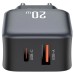 Зарядное устройство XO L154 USB-C PD20W + USB-A QC3.0 Black (L154.black)
