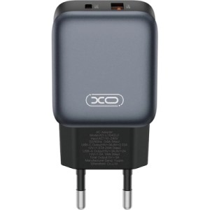 Зарядное устройство XO L154 USB-C PD20W + USB-A QC3.0 Black (L154.black)