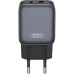 Зарядное устройство XO L156 USB-C PD30W + USB-A QC3.0 Black (L156.black)