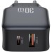 Зарядное устройство XO L156 USB-C PD30W + USB-A QC3.0 Black (L156.black)
