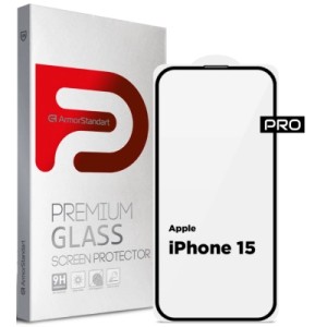 Стекло защитное Armorstandart Pro Apple iPhone 15 with mesh (ARM87023)