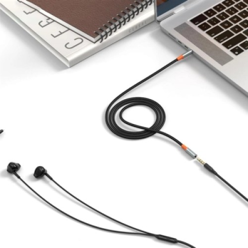 Переходник USB-C to 2x3.5mm F 1.0m NB-R269B black XO (NB-R269B.black)