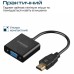 Переходник HDMI to VGA black Promate (prolink-h2v.black)