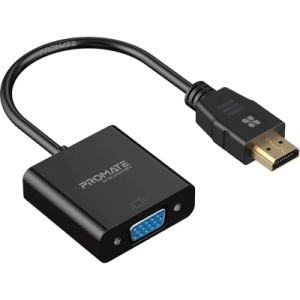 Переходник HDMI to VGA black Promate (prolink-h2v.black)