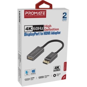 Переходник DisplayPort to HDMI Promate (medialink-dp.black)