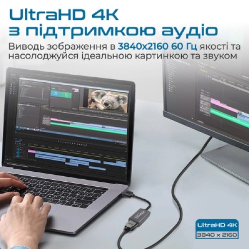 Переходник DisplayPort to HDMI Promate (medialink-dp.black)