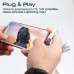 Переходник Lightning M to 2xLightning F Audiо + Charge Promate (ihinge-lt.grey)