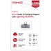 Переходник Lightning M to 2xLightning F Audiо + Charge Promate (ihinge-lt.grey)