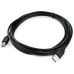 Кабель для принтера USB 2.0 AM/BM 1.5m black Ultra (UC22-0150)
