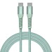 Дата кабель USB-C to USB-C 1.2m Magnetic 100W green Verbatim (31855)