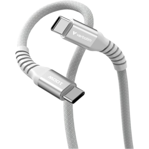 Дата кабель USB-C to USB-C 1.2m Magnetic 100W gray Verbatim (31854)