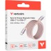 Дата кабель USB-C to USB-C 1.2m Magnetic 60W pink Verbatim (31853)