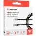 Дата кабель USB-C to USB-C 1.2m 100W black Verbatim (31846)