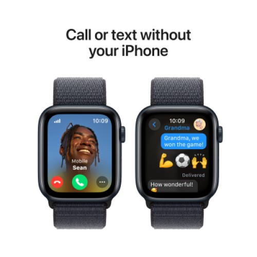 Смарт-часы Apple Watch SE GPS + Cellular 40mm Midnight Aluminium Case with Ink Sport Loop (MXGA3QH/A)