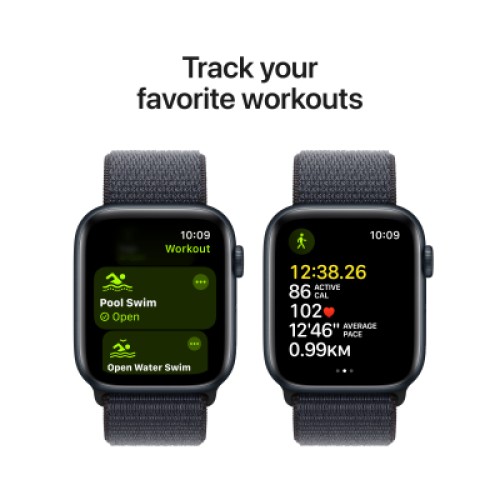 Смарт-часы Apple Watch SE GPS + Cellular 40mm Midnight Aluminium Case with Ink Sport Loop (MXGA3QH/A)