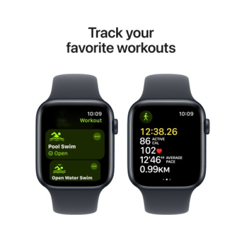 Смарт-часы Apple Watch SE GPS + Cellular 40mm Midnight Aluminium Case with Midnight Sport Band - M/L (MXGD3QH/A)