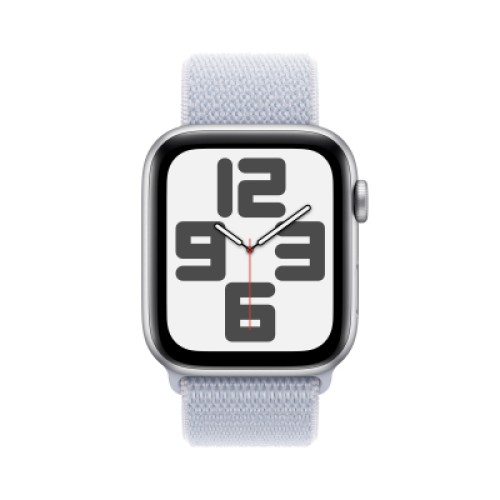 Смарт-часы Apple Watch SE GPS + Cellular 40mm Silver Aluminium Case with Blue Cloud Sport Loop (MXGE3QH/A)