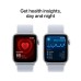 Смарт-часы Apple Watch SE GPS + Cellular 40mm Silver Aluminium Case with Blue Cloud Sport Loop (MXGE3QH/A)