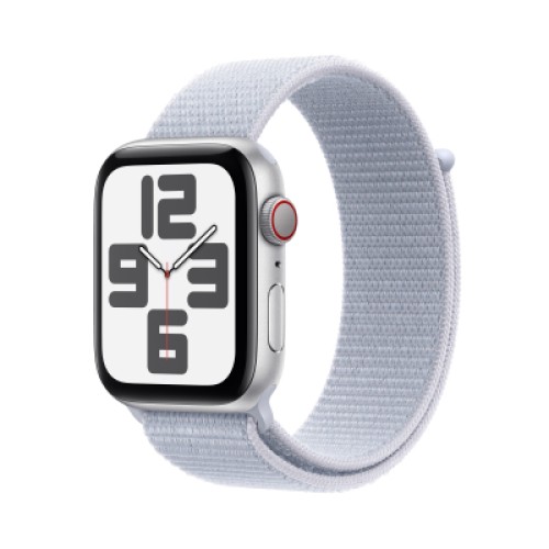 Смарт-часы Apple Watch SE GPS + Cellular 40mm Silver Aluminium Case with Blue Cloud Sport Loop (MXGE3QH/A)