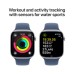 Смарт-часы Apple Watch Series 10 GPS + Cellular 42mm Silver Aluminium Case with Denim Sport Band - S/M (MWX33QH/A)