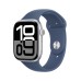 Смарт-часы Apple Watch Series 10 GPS + Cellular 42mm Silver Aluminium Case with Denim Sport Band - S/M (MWX33QH/A)