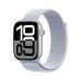 Смарт-часы Apple Watch Series 10 GPS + Cellular 42mm Silver Aluminium Case with Blue Cloud Sport Loop (MWX53QH/A)