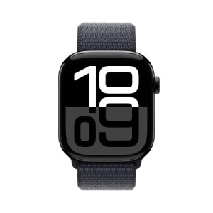Смарт-годинник Apple Watch Series 10 GPS + Cellular 42mm Jet Black Aluminium Case with Ink Sport Loop (MWX83QH/A)