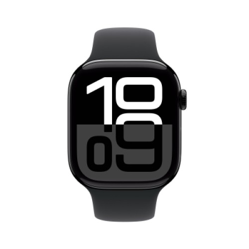 Смарт-часы Apple Watch Series 10 GPS + Cellular 46mm Jet Black Aluminium Case with Black Sport Band - S/M (MWY33QH/A)