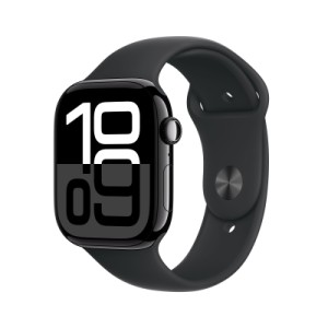 Смарт-годинник Apple Watch Series 10 GPS + Cellular 46mm Jet Black Aluminium Case with Black Sport Band - S/M (MWY33QH/A)