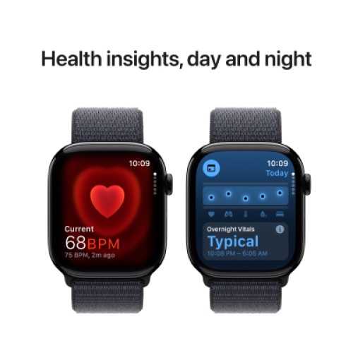 Смарт-часы Apple Watch Series 10 GPS + Cellular 46mm Jet Black Aluminium Case with Ink Sport Loop (MWY53QH/A)