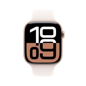 Смарт-годинник Apple Watch Series 10 GPS + Cellular 46mm Rose Gold Aluminium Case with Light Blush Sport Band - M/L (MWY73QH/A)