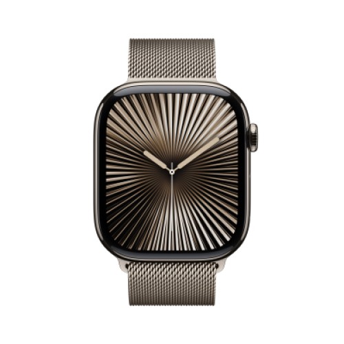 Смарт-часы Apple Watch Series 10 GPS + Cellular 46mm Natural Titanium Case with Natural Milanese Loop - M/L (MWYC3QH/A)