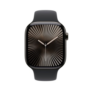 Смарт-годинник Apple Watch Series 10 GPS + Cellular 46mm Slate Titanium Case with Black Sport Band - M/L (MWYE3QH/A)