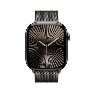 Смарт-годинник Apple Watch Series 10 GPS + Cellular 42mm Slate Titanium Case with Slate Milanese Loop (MX053QH/A)