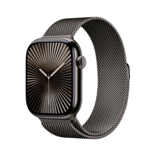 Смарт-часы Apple Watch Series 10 GPS + Cellular 42mm Slate Titanium Case with Slate Milanese Loop (MX053QH/A)