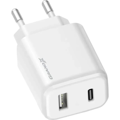 Зарядное устройство Grand-X CH-890 Fast Charge 1xUSB-C PD20W + 1xUSB QC4.0 + AFC SCP FCP Black (CH-890)