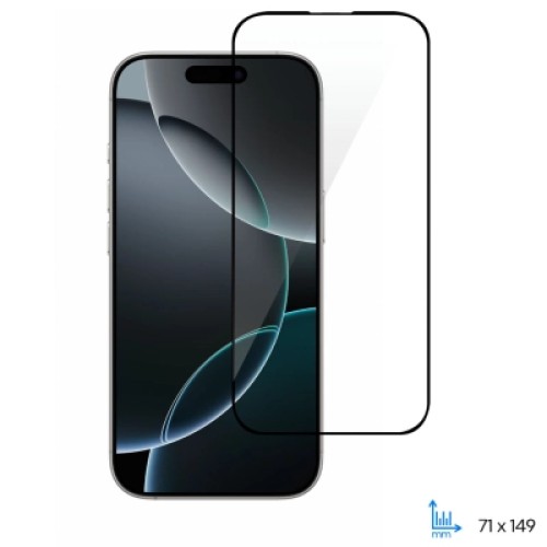 Стекло защитное 2E Apple iPhone 16 Pro(6.3) 2.5D FCFG black (2E-IP-16P-6.3-SMFCFG-BB)