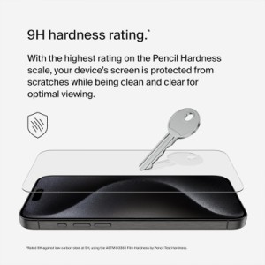 Стекло защитное Belkin iPhone 15 Pro Max TemperedGlass (OVA138ZZ)