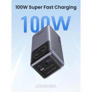 Батарея универсальная Ugreen 12000mAh 100W PD, QC, USB-A, USB-С in/out Grey (PB724) (35526B)