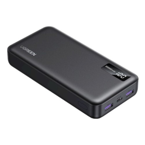 Батарея универсальная Ugreen 20000mAh 22,5W PD, 2хUSB-A, 2xUSB-C Black (PB312) (25683)