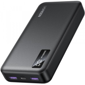 Батарея универсальная Ugreen 20000mAh 22,5W PD, 2хUSB-A, 2xUSB-C Black (PB312) (25683)