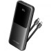 Батарея универсальная Vention 10000mAh 22.5W 3A PD, Built-in USB-C+Lightning Cables, Black (FHOB0)